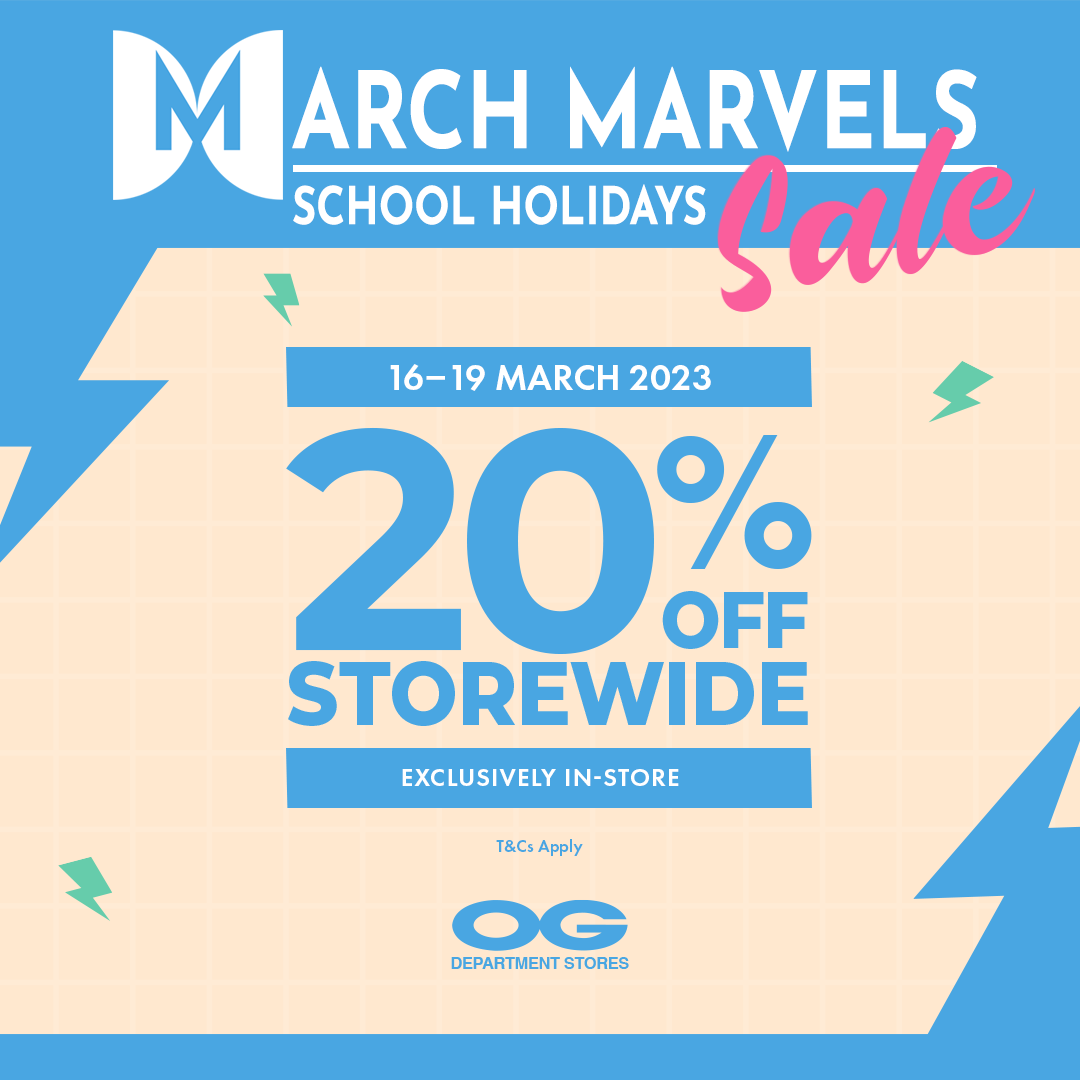 Shop as a Fam this Sch Hols ✨ Storewide 20% Off & Beauty Specials till 19 Mar!