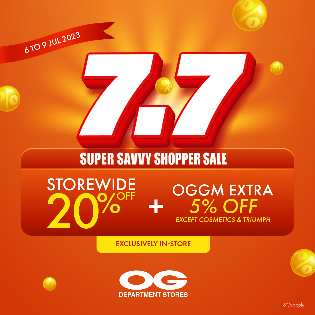 7.7 SALE 💥 Storewide 20% Off + OGGM Extra 5% Off | Prestige Beauty 20% Off