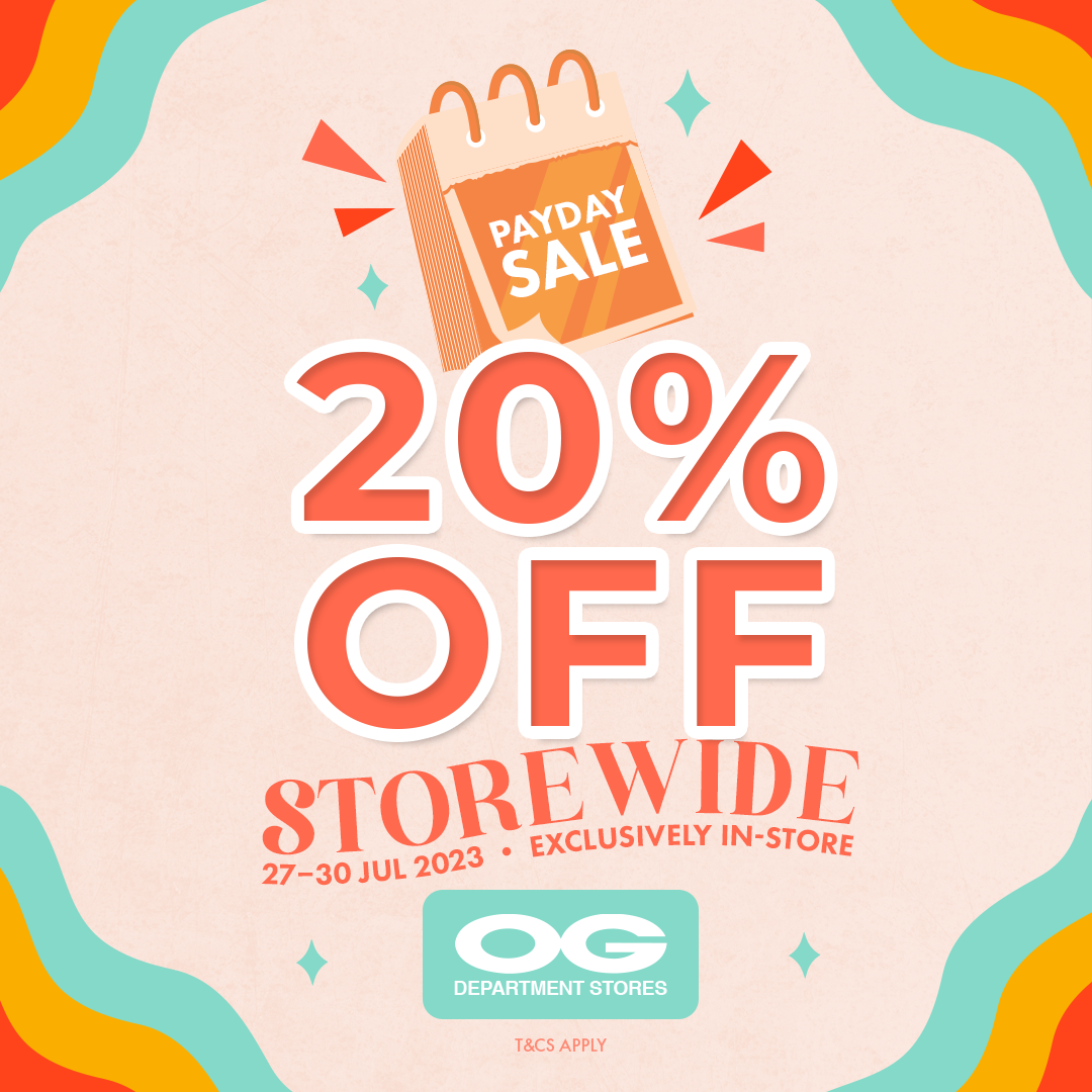 It's PAYDAY! 🍸 Storewide 20% Off & Beauty Exclusives from 27–30 Jul
