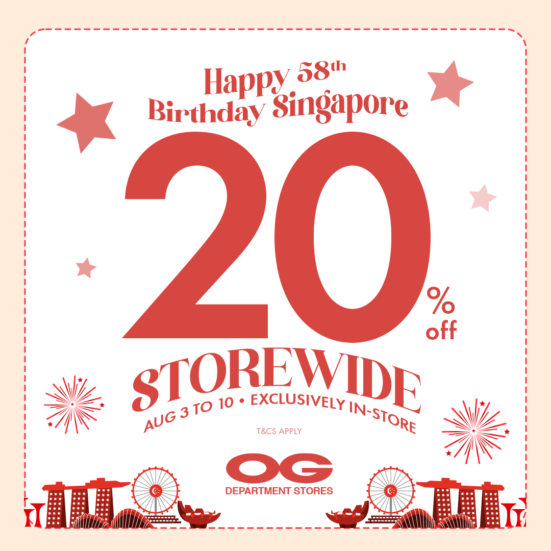Celebrate SG58! 🎉 Storewide 20% Off, $58 Specials, Beauty Deals & More