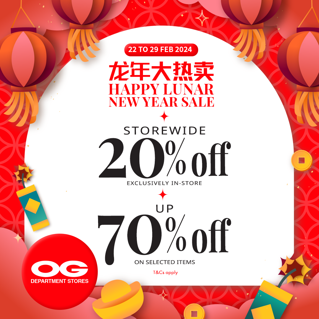 HUAT more 🎇 CNY Sale LAST 8 DAYS 🎇 Up to 70% Off Storewide!