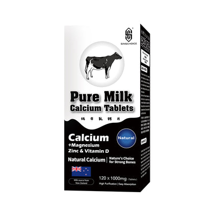 SINGCHOICE Pure Milk Calcium 120 1000mg 120 Tablets