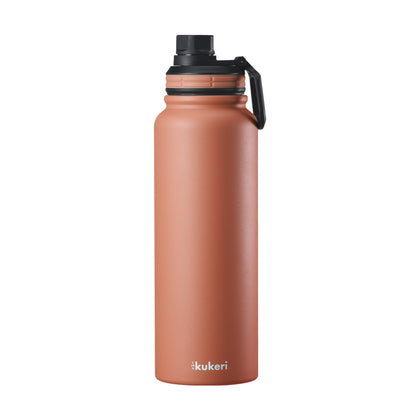 Kukeri 1000ml Vacuum Sport Bottle - Salmon