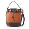 SARRER Leather Bucket Bag - Brown
