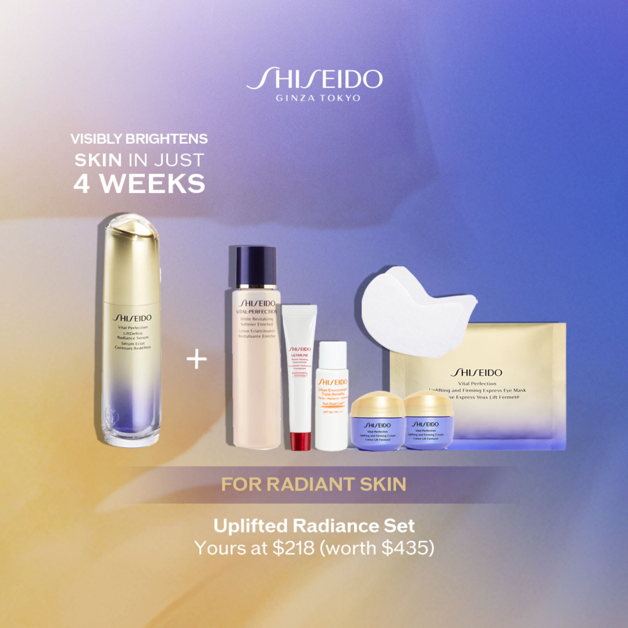 Shiseido Uplifted Radiance Set (worth $435)