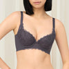 Triumph Sculpt Leaf Wired Padded Bra Graphite