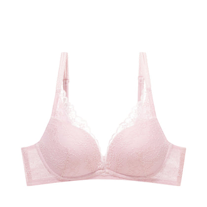 Triumph Tri-Air Lite Breeze Non-Wired Push Up Deep V Bra - Rose