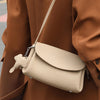 SARRER Leather Crossbody Bag - Beige