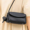 SARRER Leather Crossbody Bag - Black