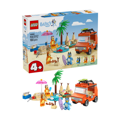 LEGO Bluey: Bluey's Beach & Family Car Trip (11202)