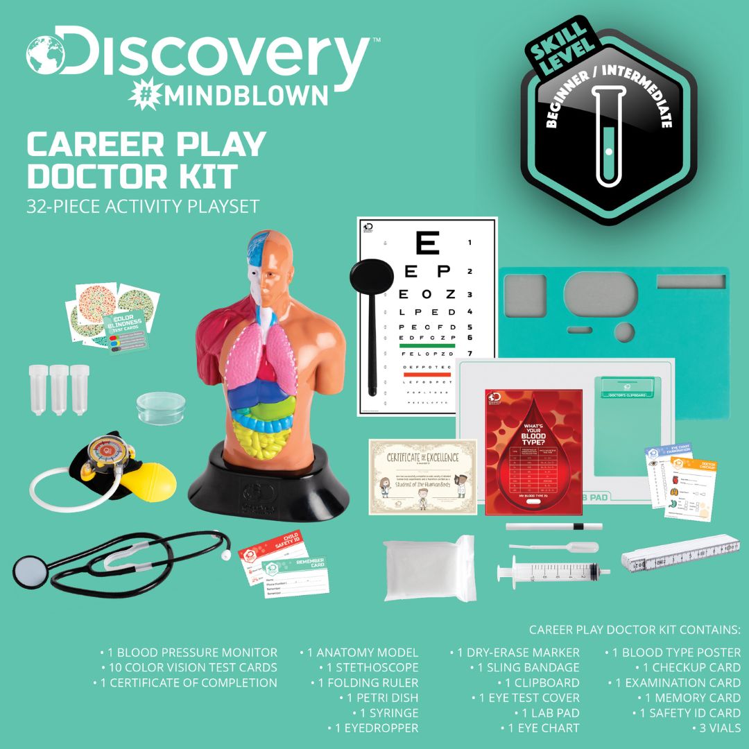 Discovery Mindblown Discovery Mindblown 32pc Career Play Doctor Kit (1403011090)