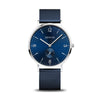 Bering Classic 40mm Ladies Blue Mesh Analog