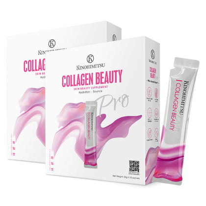 [SG61 Deal Bundle of 2] Kinohimitsu Collagen Beauty Pro - 25g x 15 Sachets