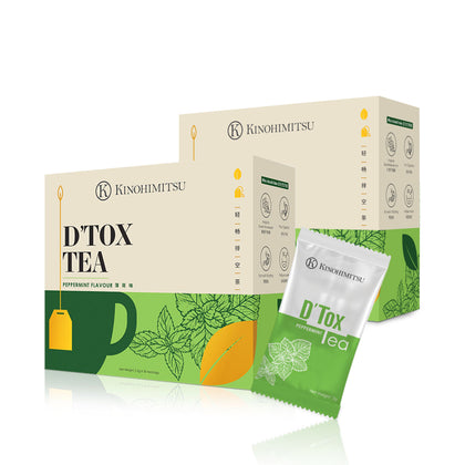 [Online Exclusive Amazing Deal for 2] Kinohimitsu D'Tox Tea Peppermint 2g x 30 Sachets