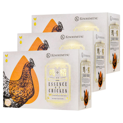 [Bundle of 3] Kinohimitsu Essence of Chicken with Lingzhi - 75g x 6 bottles