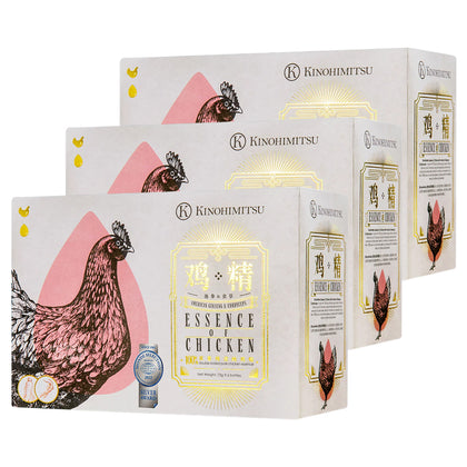 [Bundle of 3] Kinohimitsu Essence of Chicken with American Ginseng & Cordyceps - 75g x 6 bottles