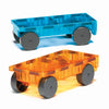 MAGNA-TILES Cars 2-Piece Expansion Set - Blue & Orange (16022-BO)