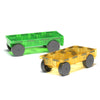 MAGNA-TILES Cars 2 Piece Expansion Set - Green & Yellow (16022)