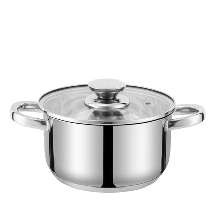 Kukeri 1.5L Casserole Pot with Glass Lid - 16cm