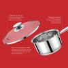 Kukeri 1.5L Saucepan with Glass Lid - 16cm