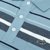 Crocodile Short-Sleeved Polo (Greyish Blue)