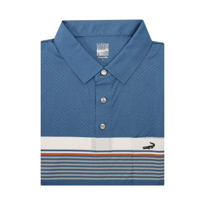 Crocodile Short-Sleeved Shirt - Blue