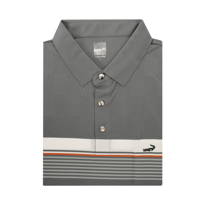 Crocodile Short-Sleeved Shirt - Grey