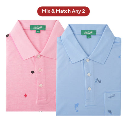 [Mix & Match Any 2] Crocodile Short-Sleeved Polo