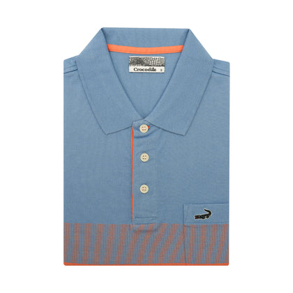 Crocodile 100% Cotton Short-Sleeved Polo - Col 02