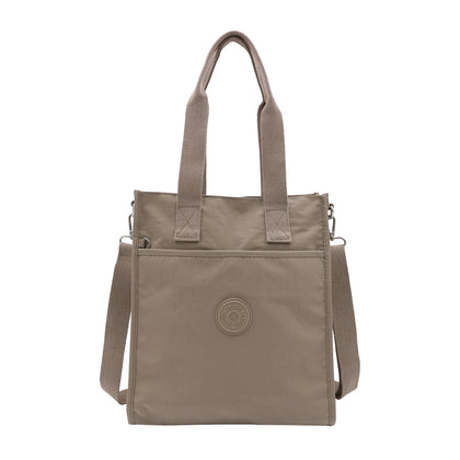 LASELLE Lightweight Nylon Tote Bag - Sand