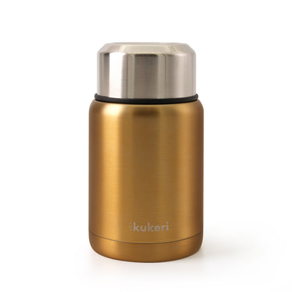 Kukeri 500ml Insulated Food Jar with Foldable Spoon - Bronze