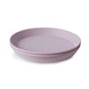 mushie Round Dinnerware Plates Set of 2 - Soft Lilac