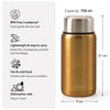 Kukeri 750ml Insulated Food Jar with Foldable Spoon - Bronze