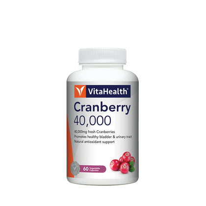 VitaHealth Cranberry 40,000 60 Vegetable Capsules