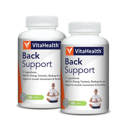 VitaHealth Back Support 2 x 60 Tablets - Bundle of 2