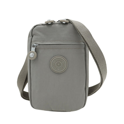 LASELLE Lightweight Nylon Crossbody Bag - Grey