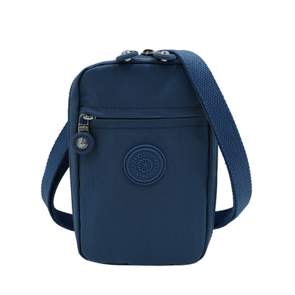 LASELLE Lightweight Nylon Crossbody Bag - Navy