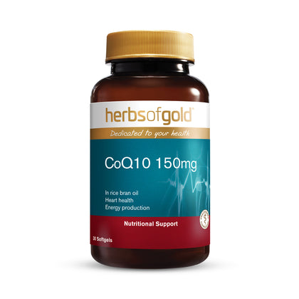 Herbs of Gold CoQ10 150mg 30 Softgels