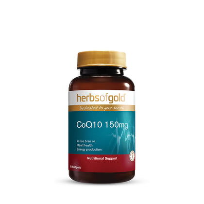 Herbs of Gold CoQ10 150mg 30 Softgels