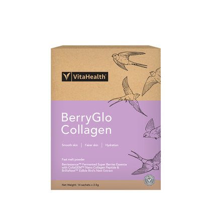 VitaHealth BerryGlo Collagen (14 Sachets x 2.5g)