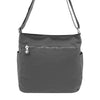 LASELLE Lightweight Nylon Sling Bag - Dark Grey