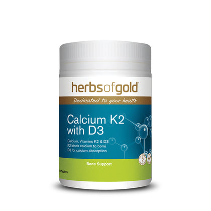 Herbs of Gold Calcium K2 with D3 (90 Tablets)
