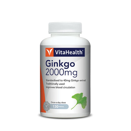 VitaHealth Ginkgo 2000mg (130 Tablets)