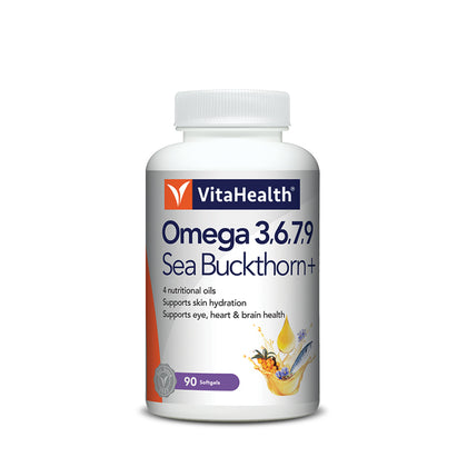 VitaHealth Omeha 3,6,7,9 Sea Buckthorn+ (90 Softgels)