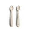 mushie Silicone Feeding Spoons 2-Pack - Ivory