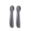 mushie Silicone Feeding Spoons 2-Pack - Tradewinds