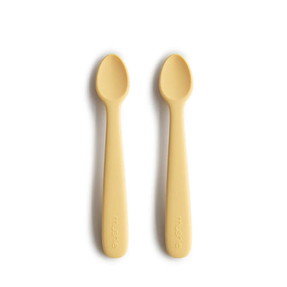 mushie Silicone Feeding Spoons 2-Pack - Daffodil