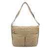 LASELLE Lightweight Nylon Crossbody Bag - Khaki