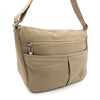 LASELLE Lightweight Nylon Crossbody Bag - Khaki