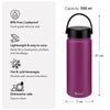 Kukeri 500ml Double Wall Vacuum Bottle - Fuchsia